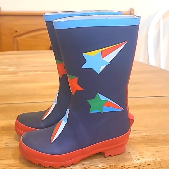 Mini Boden Rubber Colorful Toddler Wellies Rain Boots College- Navy S… - Picture 3 of 4